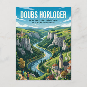 Cartão Postal Parque Natural Regional Doubs Horloger França