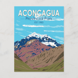 Cartão Postal Parque Provincial da Aconcagua Viagem Vintage, Arg