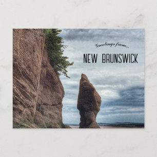 Cartão Postal Parque Provincial Hopewell Rocks New Brunswick