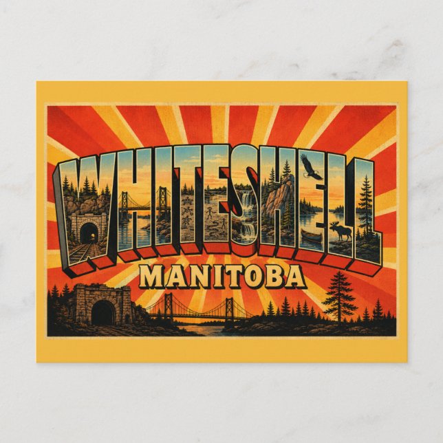 Cartão Postal Parque Provincial Whiteshell Manitoba (Frente)