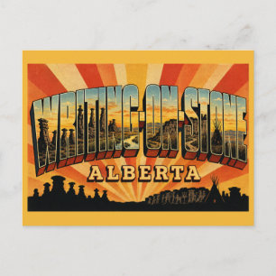 Cartão Postal Parque Provincial Writing-on-Stone Alberta Sagrado