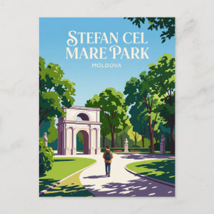Cartão Postal Parque Stefan cel Mare Moldova
