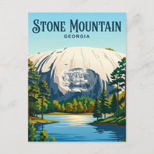 Cartão Postal Parque Stone Mountain EUA