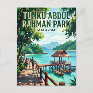 Cartão Postal Parque Tunku Abdul Rahman Malásia