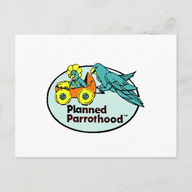 Cartão Postal Parrothood® de planeamento (Frente)