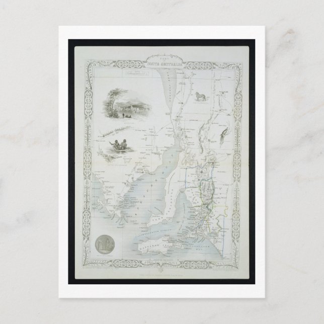 Cartão Postal Parte da Austrália Meridional, de uma Série Mundia (Frente)