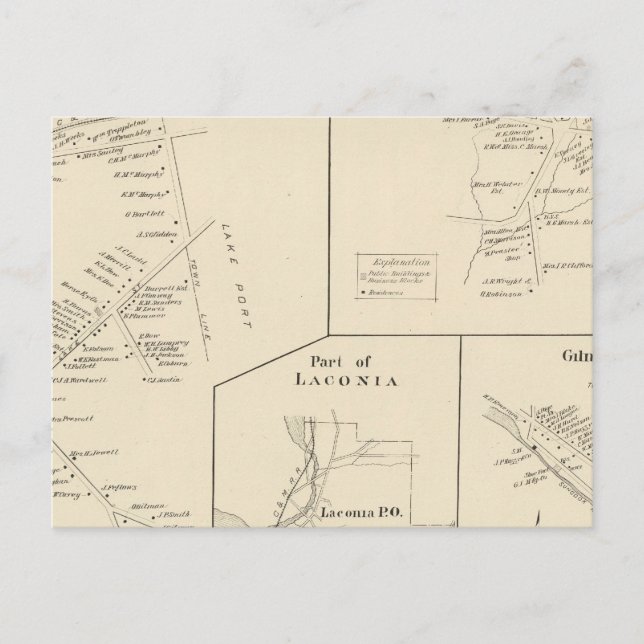 Cartão Postal Parte da Laconia (Frente)