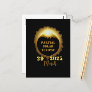 Cartão Postal Parte de Visualização do Eclipse Solar Parcial 202
