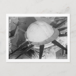 Cartão Postal Parte superior da estátua da liberdade da cabeça