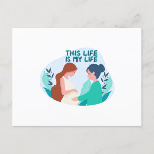 Cartão Postal Parteira Grávida Obstetra