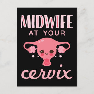 Cartão Postal Parteira No Seu Cervix Midwifery