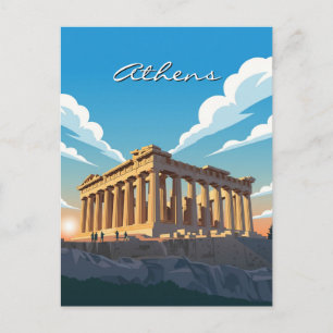 Cartão Postal Partênon de Atenas