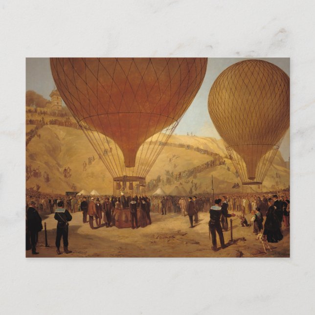 Cartão Postal Partida de Leon Michel Gambetta (Frente)