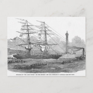 Cartão Postal Partida de "The Lizzie Webber"