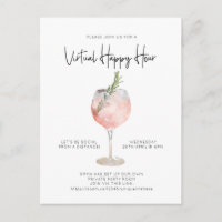 Partido Cocktail de Distância Social da Hora Virtu