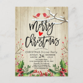 Cartão Postal Partido do papai noel do feriado do feliz ano novo