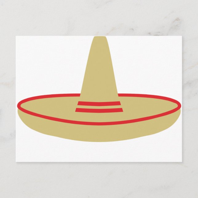 Cartão Postal partido mexico sombrero (Frente)
