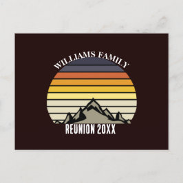 Cartão Postal Partido Sindicato da Família Sunset Mountain