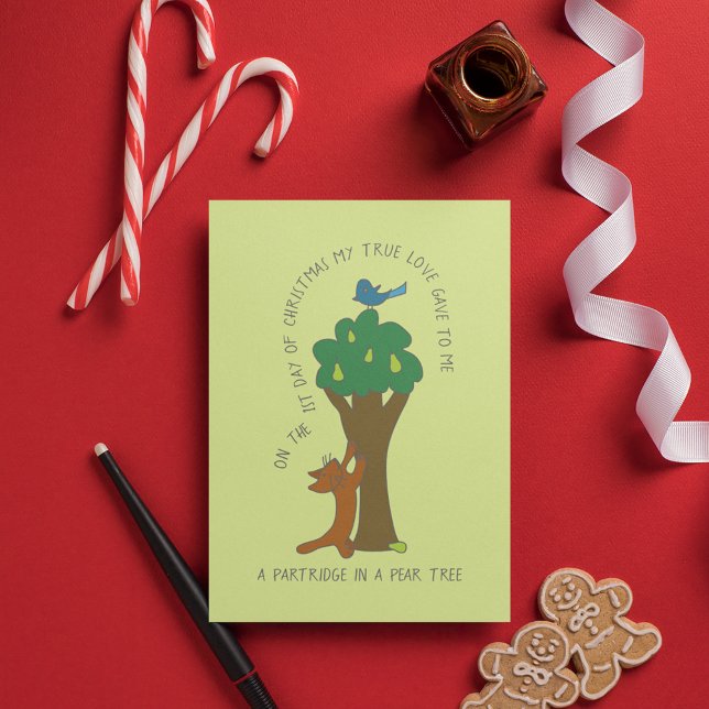 Cartão Postal Partucho Gato num Natal em Pera (Criador carregado)