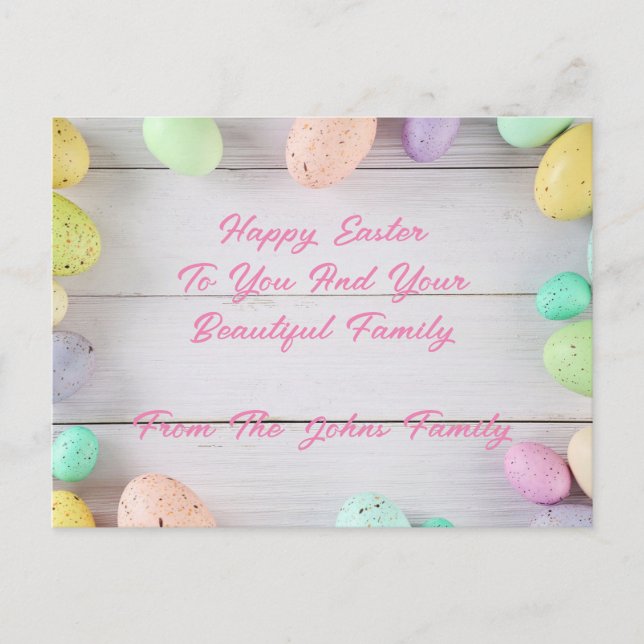 CARTÃO POSTAL páscoa (Frente)