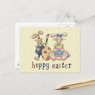 Cartão Postal Páscoa Bunny Love