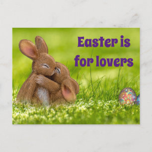 Cartão Postal Páscoa Bunny Lovers