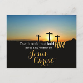 Cartão Postal Páscoa de ressurreição Cruzada de Jesus Cristo