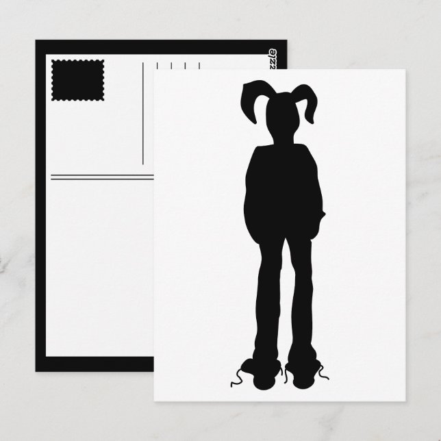 Cartão Postal páscoa do coelho sini (Frente/Verso)