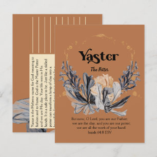Cartão Postal Páscoa   Nomes de Deus Escritura Devocional