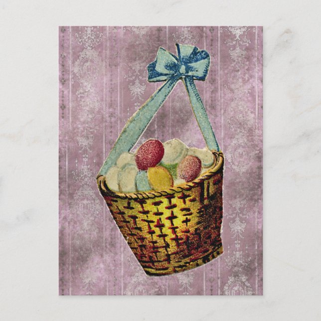 Cartão Postal Páscoa Vintage (Frente)