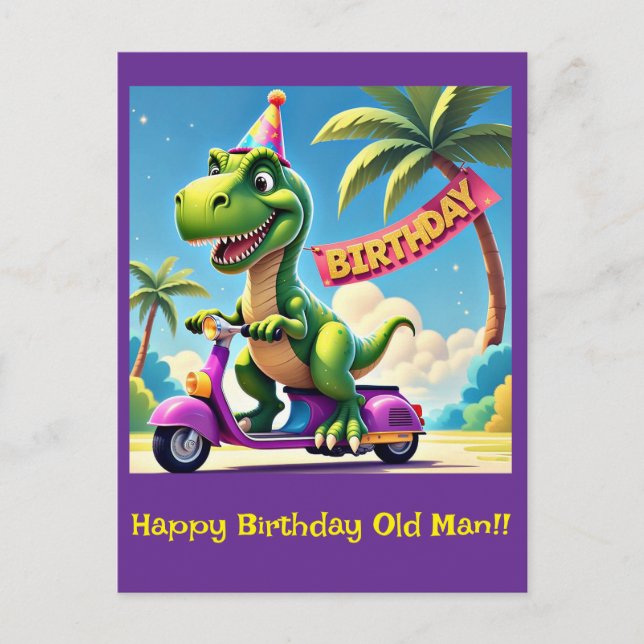 CARTÃO POSTAL " PASEIO DE ANIVERSÁRIO DO DINO " (Frente)