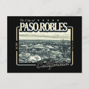 CARTÃO POSTAL PASO ROBLES CALIFÓRNIA VINTAGE - EL PASO DE ROBLES