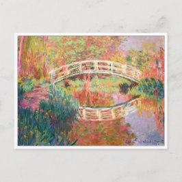 Cartão Postal Passadiço japonês, Giverny por Claude Monet