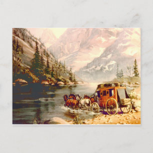 CARTÃO POSTAL PASSAGEIRO DE STAGECOACH ATRAVÉS DE SHARON SHARPE