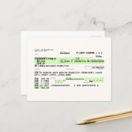 Cartão Postal Passagem de Embarque - Retro