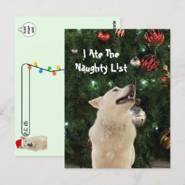 Cartão Postal Passagem - Natal da Lista travessa de Crystal