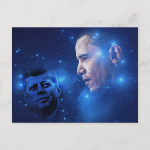 Cartão Postal Passando da Tocha, John F. Kennedy Barack Obama