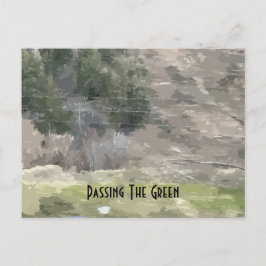 Cartão Postal Passando O Cartão-Postal Verde