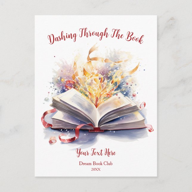 Cartão Postal Passando Rapidamente Pelo Livro (Frente)