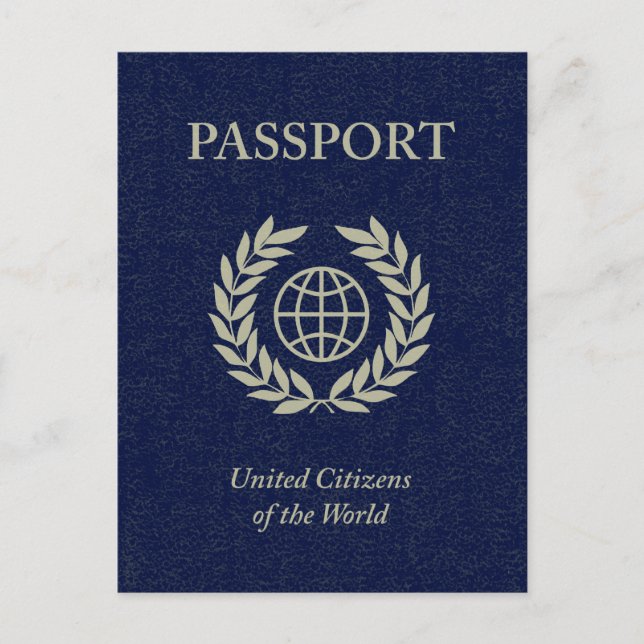 Cartão Postal passaporte marinho (Frente)