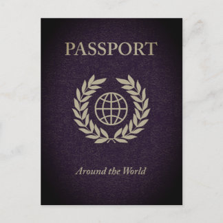 Cartão Postal passaporte mundial