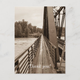 Cartão Postal Passarela da Ponte da Ferrovia de Talkeetna