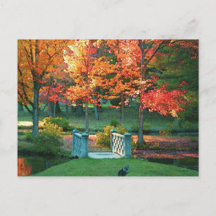 Cartão Postal Passarela no Outono