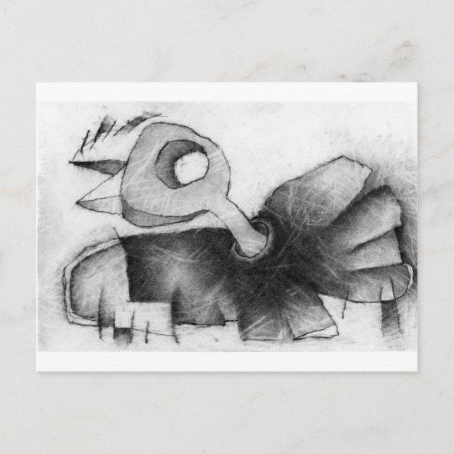 Cartão Postal pássaro (Frente)