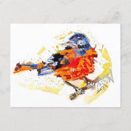 Cartão Postal Pássaro Antecipado #170109