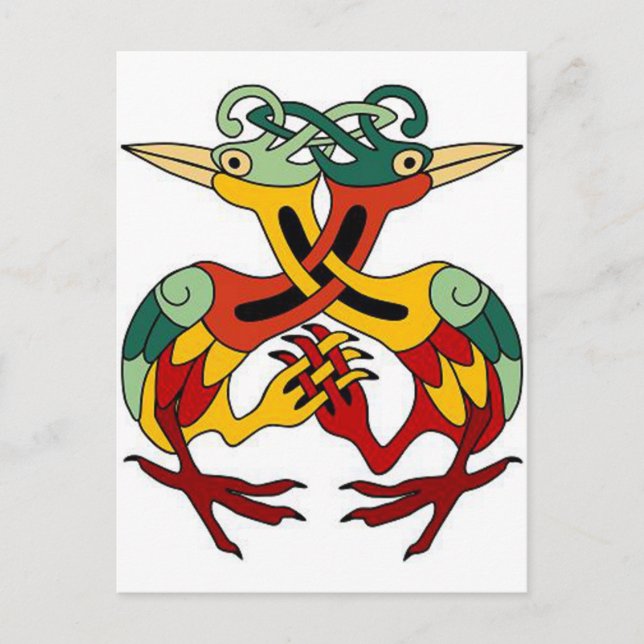 Cartão Postal Pássaro Celta (Frente)