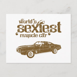 Cartão Postal Pássaro de Fogo Pontiac 1969