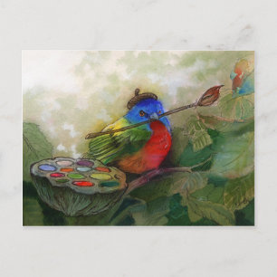 Cartão Postal Pássaro Pintado