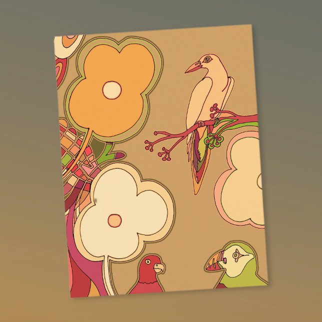 Cartão Postal Pássaros Caprichosos (Criador carregado)