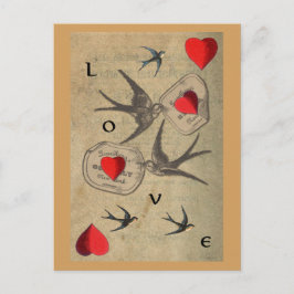 Cartão Postal Pássaros do Amor